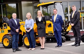 Travis Perkins executives visited JCB headquarters to see their new equipment.