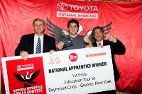 Apprentice forklift technician Andrew Borsato has won an educational tour to the US.