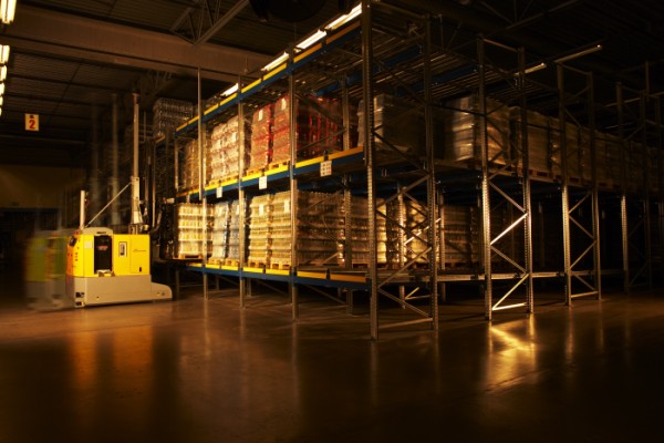 The Elettric 80 LGVs carry out the duties of a normal forklift but run without a driver.