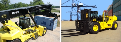 L to R: Reach Stacker Series, RoRo Series