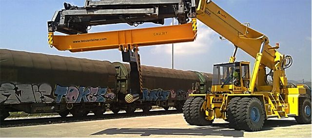Reach stacker attachments are among Tec Container's product offering.