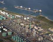 The BP refinery in Kwinana, Western Australia