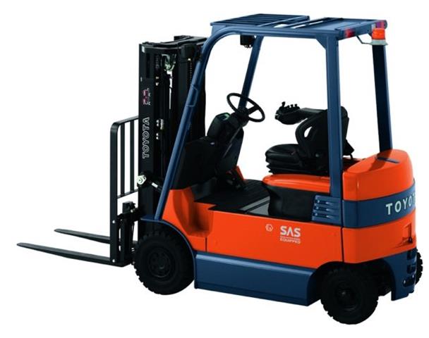 Toyota 7FBMF electric counterbalance forklifts with a three-ton lift capacity were used to test finalists.