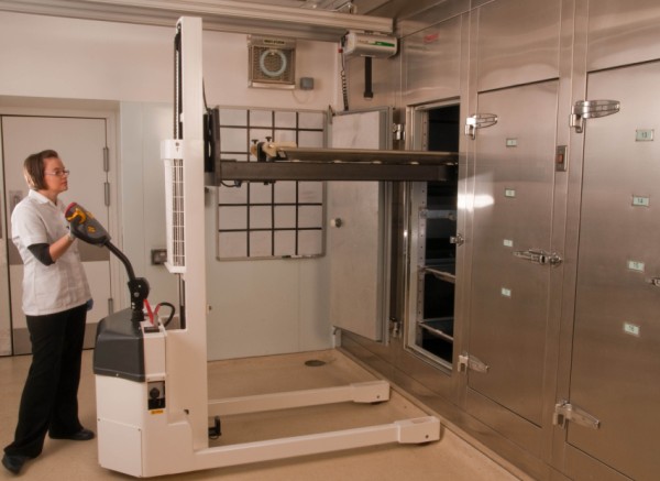 Wilmat is marketing the Dignity 60 stacker range to UK hospitals.