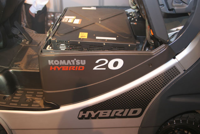 Komatsu Forklift Australia released the electric hybrid counterbalance forklift at its launch this week.