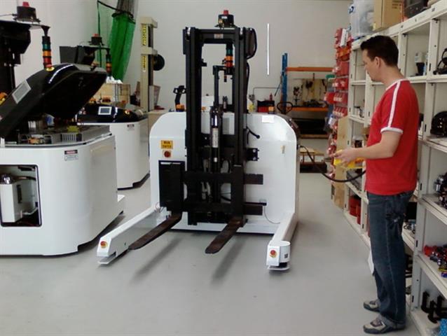Laser guided vehicle (LGV) undergoes testing