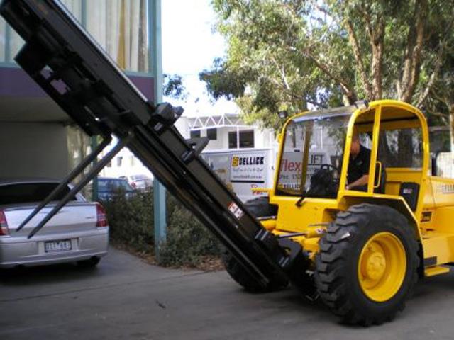 Sellick forklifts are ideal for arduous conditions.