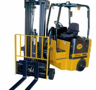 A Bendi articulated forklift.