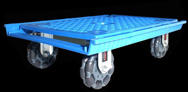 The multi-directional wheel from Rotacaster has enhanced rotational and lateral movement capabilities.