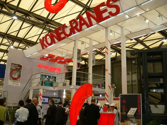 Konecranes' stand at CeMAT Asia 2007.