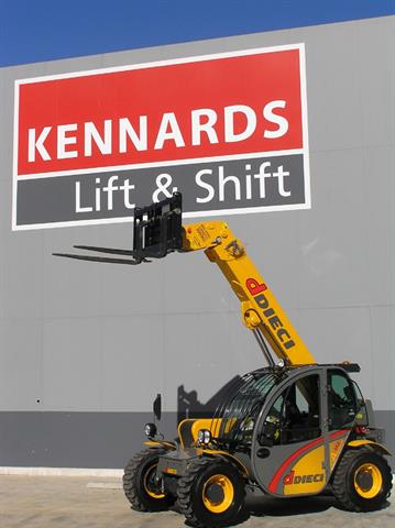 One of the new telehandlers from Kennards Lift and Shift.