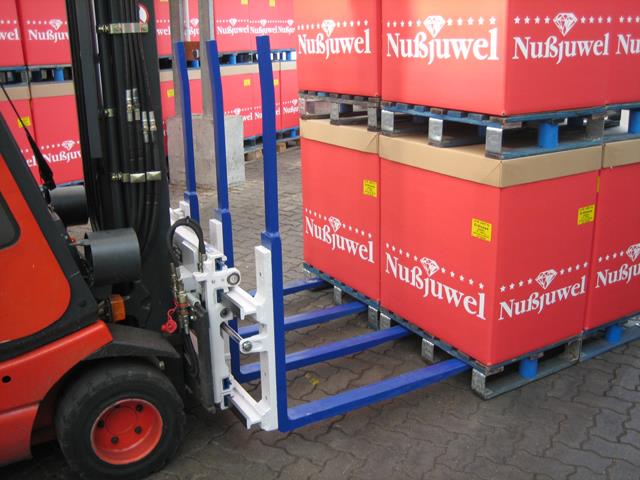 The new G Series single double pallet handler in action in Europe