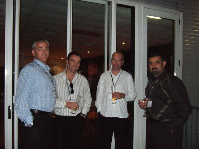 From L-R Darren Allen, AB Auckland branch manager, Brett Rudd, general manager Pallet Supplies, Greg Moore, operations manager Pallet Supplies, Jason Manak, Auckland sales manager