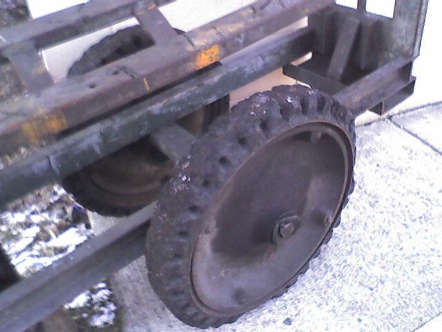 A 50-year-old cushion tyre.