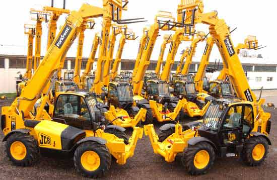 JCB Loadall telehandlers.