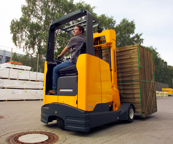 The Jungheinrich ETV C20 reach truck.