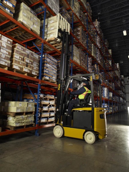 Yale's new generation of electric forklifts, the ERC-VA series.