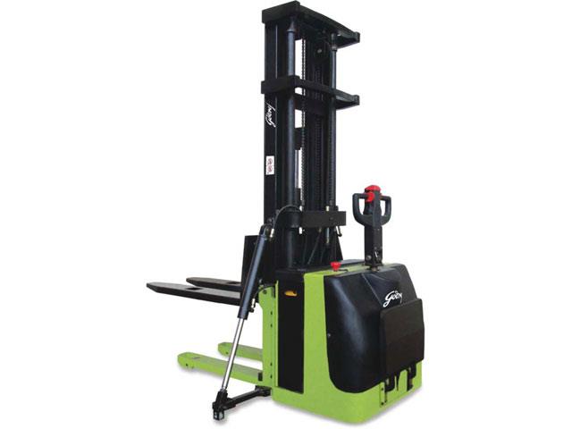 A Godrej electric stacker.