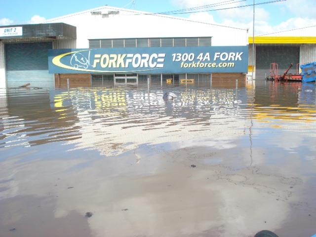 Fork Force Australia lost forklifts, spare parts and workshop and office equipment.