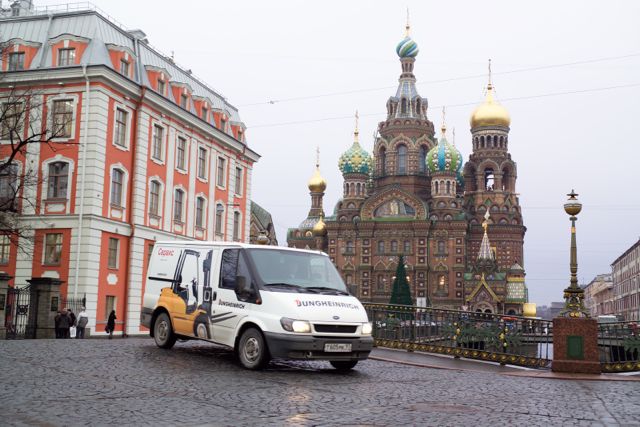 About 20,000 Jungheinrich trucks are operating in Russia today.