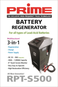 PRIME RPT-S500 Regenerator (3-in-1, DC 2V ~ 96V, 40Ah ~ 1,000Ah)