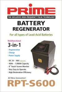 PRIME RPT-S600 Regenerator (3-in-1, DC 2V ~ 96V, 40Ah ~ 1,000Ah)