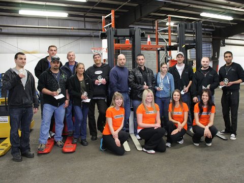 Standing, from left: Michal Obuchowicz, Krystian Michalak, Tom Lavigne,<br />Randy Langwell, LiAnna Gusso, Corey Nelson, James Ralphs, Ian Campbell, Robyn Watson, Stephen Myckatyn, Randy Hiles and Nav Mander.