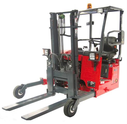 The Hiab Moffett E2 has a lift capacity of 1,200 kg and comes with the latest AC electric motor technology.