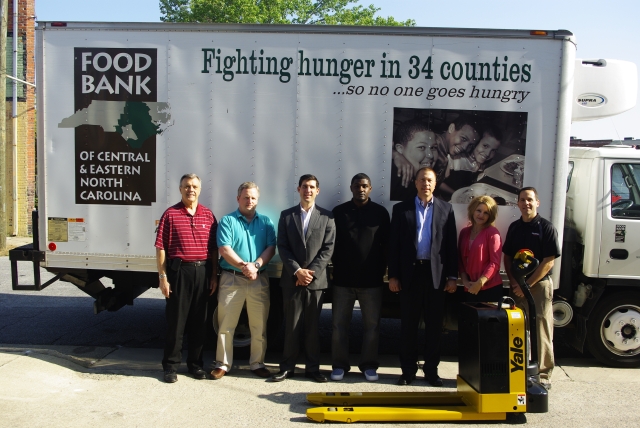 NMHG donates equipment to food bank