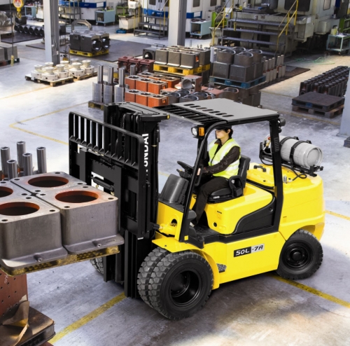 Hyundai will showcase its new 5 tonne LPG forklift, the 50L-7A model, at IMHX 2010.