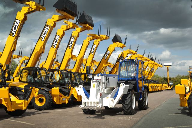 Bleu Blanc has invested in a fleet of JCB Loadalls - in blue and white corporate livery.