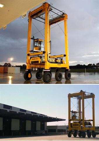 6 wheels on the larger straddles keep wheel loadings under 11 tonnes.