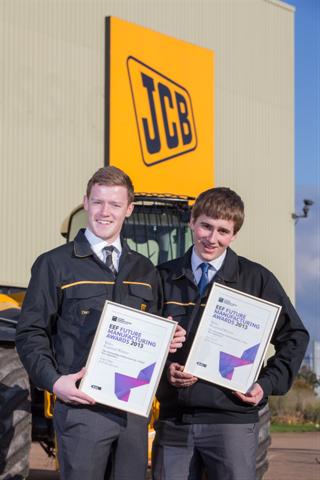 Sion Lloyd and Dan Biggs have scooped top honours in the EEF Future Manufacturing Awards 2013.