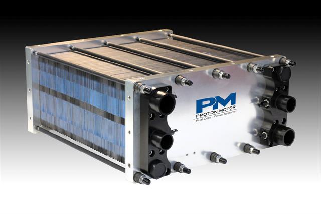 The PM400 fuel cell stack.