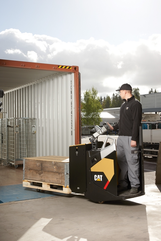 The platform power pallet truck - the only product chosen in two different categories for the FLTA Awards - Click for larger view.