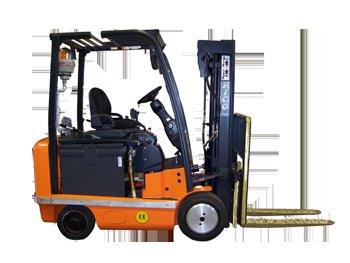 A Rico explosion-proof sitdown forklift