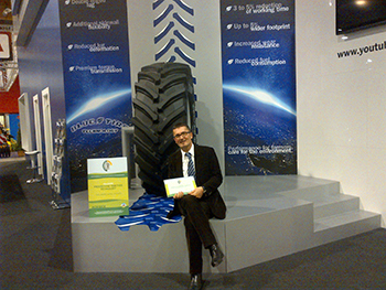 Trelleborg won an award at Agribex 2013 in Belgium.