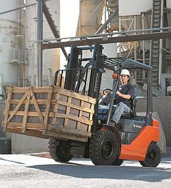 Toyota says its 8-Series small capacity diesel forklifts are designed to meet and exceed the performance demands of tough workplace environments.