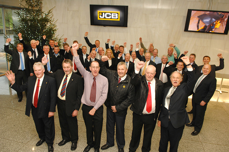 JCB's longest-serving employees were honoured at a special lunch.
