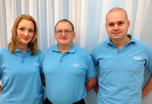 Vera Klickova, Rory Harvey-Kelly and Jan Dastych (from l. to r.) support the European distributors and dealers of Baoli.