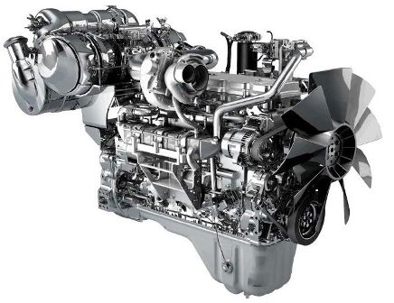 Komatsu has designed a new engine to meet emission regulations in Japan, North America and Europe.