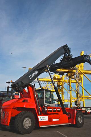Kalmar has demonstrated a prototype reach stacker at an Italian port.