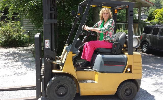 Amy Dunn, President of The ForkLift Works. Clcik for larger view