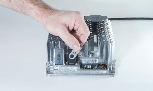 The Delta-Q IC650 Charger is a very durable charging solution for electric pallet trucks, pallet stackers, burden carriers, utility vehicles, and automated guided vehicles. Click for larger view