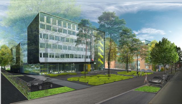 An artist's impression of the new corporate headquarters Jungheinrich is building in Hamburg.