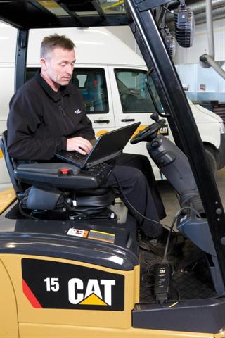 The advanced Cat 48V electric trucks, with capacities from 1.3 to 2.0 tonnes, are easily programmable for energy-saving performance.