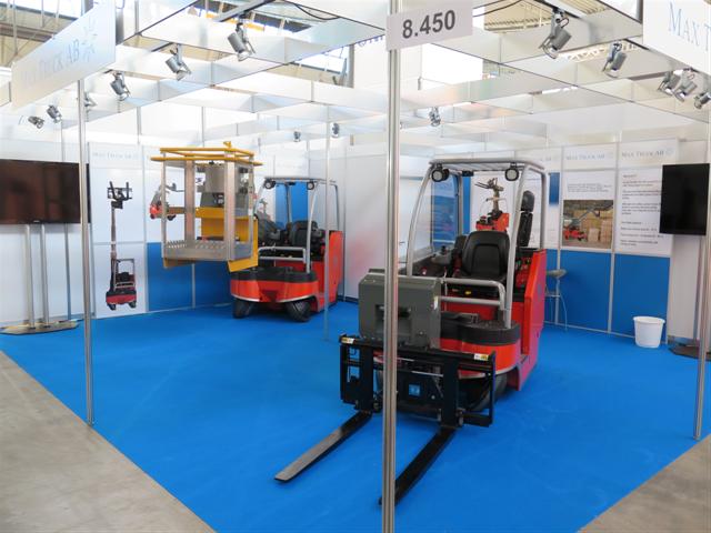 Max Truck AB used LogiMAT to introduce forklift buyers to the omni-directional Maxtruck 2T truck.