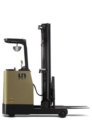 UN Stand-On Reach Truck 1-2T. Click for larger view.