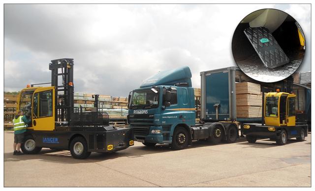 Two new safety-led Bulmor Lancer sideloaders with a 6m reach operate at the 12 acre site in Suffolk. Click for larger view