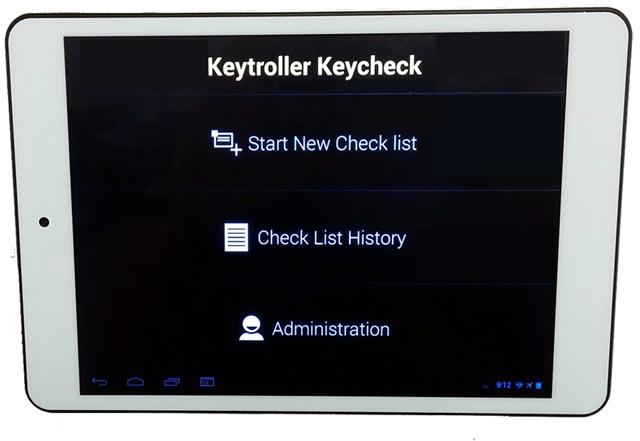 Stationary checklist tablet